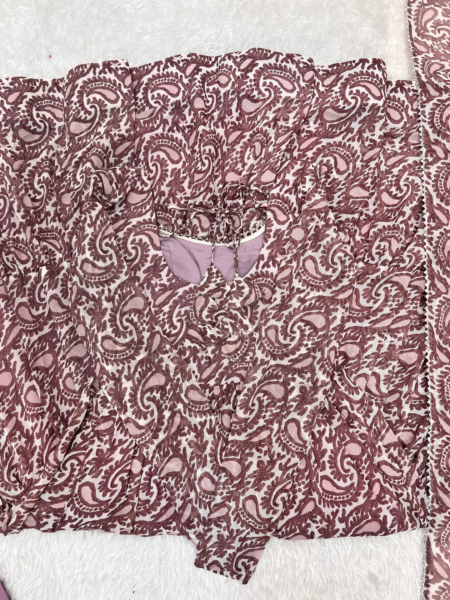 Designer Kalamkari Printed 7 MTR Flair Gown