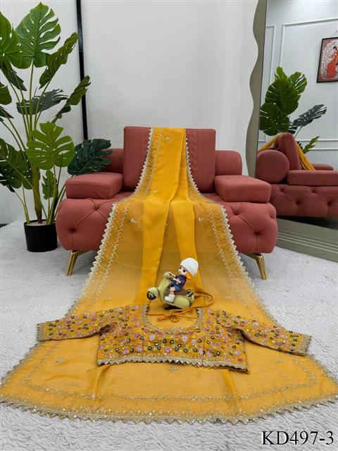 New Wear Tibby Silk With Thread & Sequience Work Saree