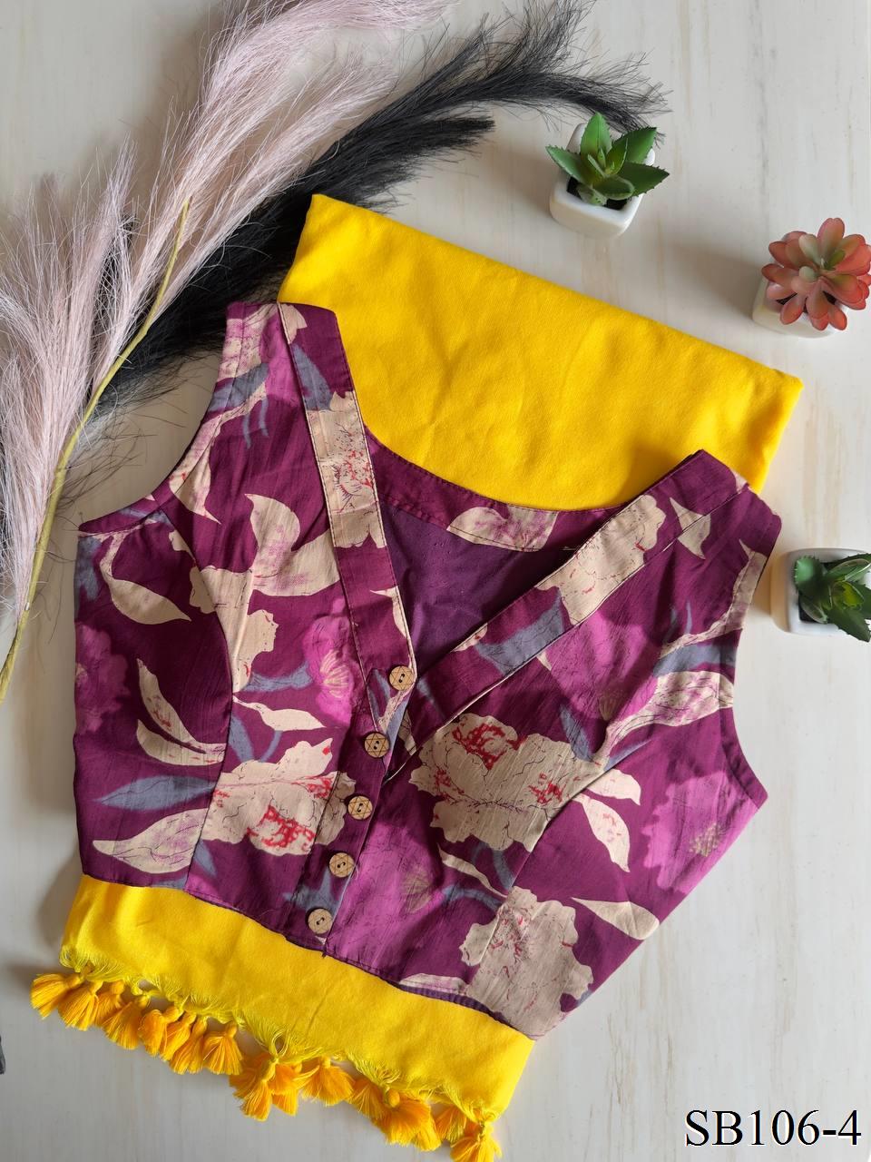 Cotton Silk With Digital Print Saree