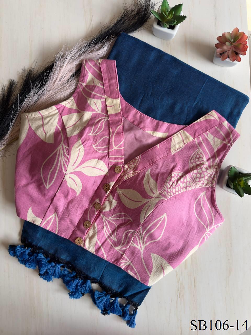 Cotton Silk With Digital Print Saree