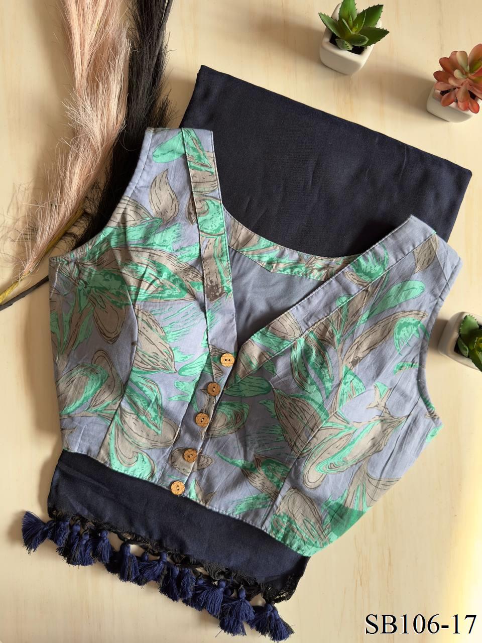 Cotton Silk With Digital Print Saree