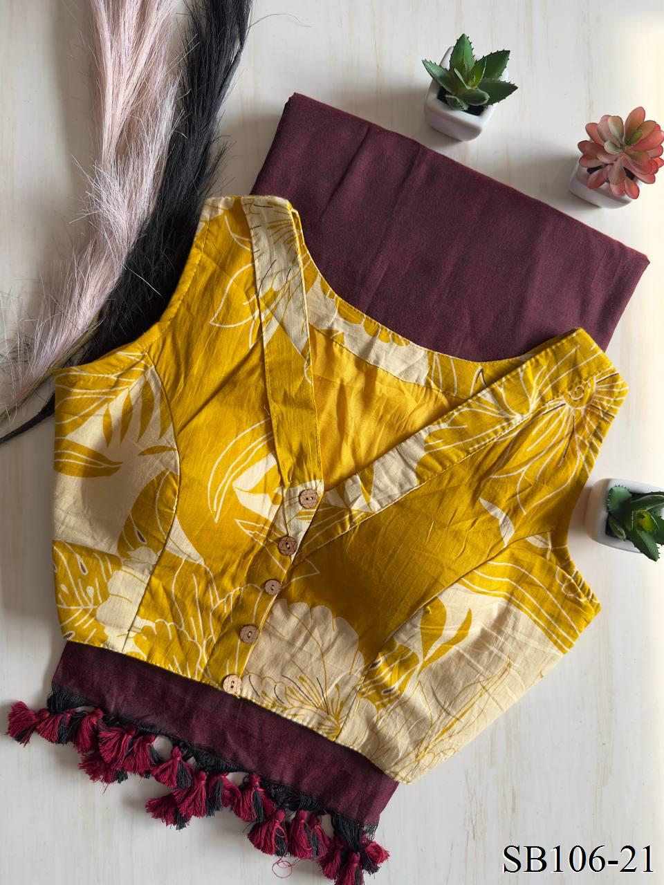 Cotton Silk With Digital Print Saree