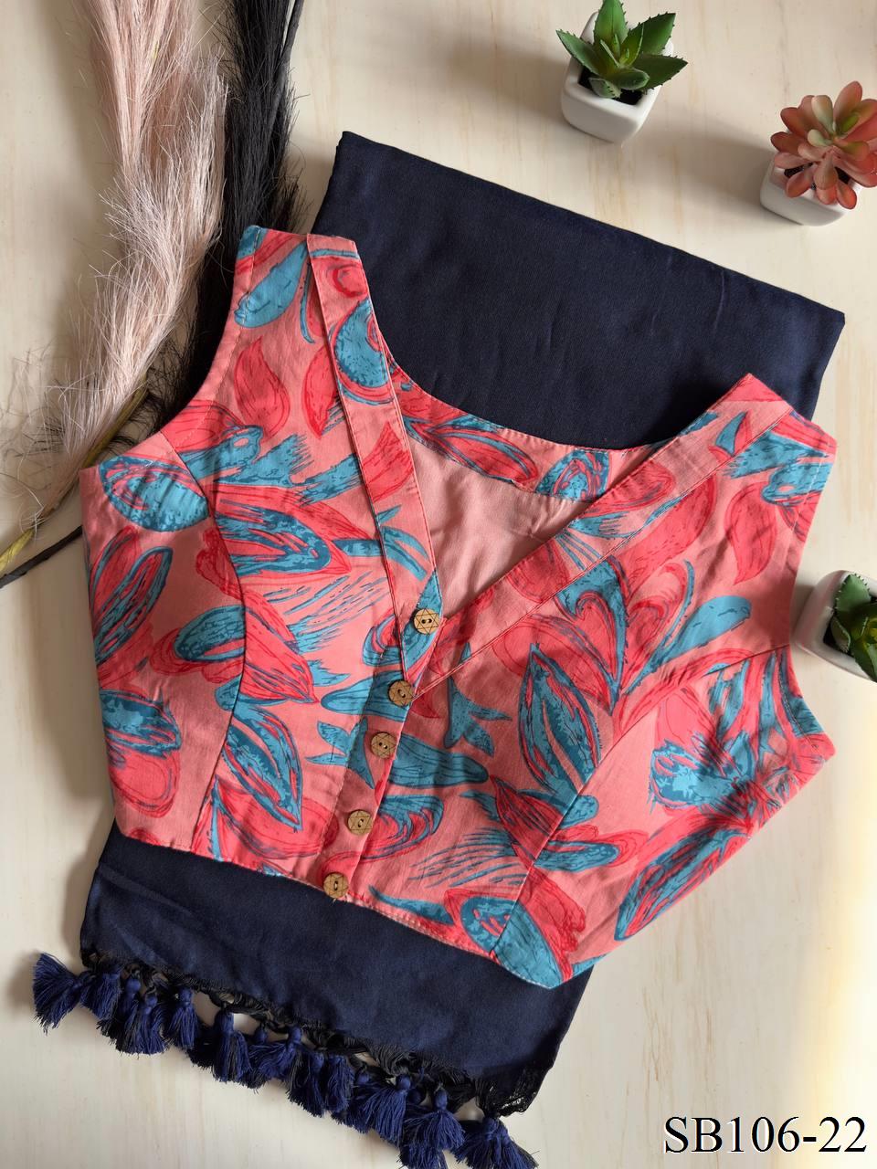 Cotton Silk With Digital Print Saree