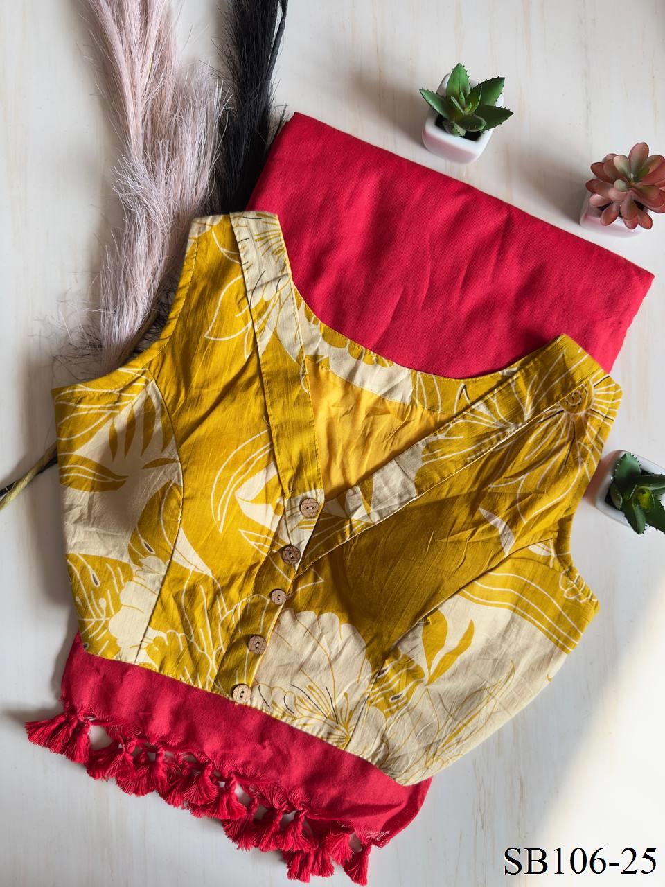Cotton Silk With Digital Print Saree