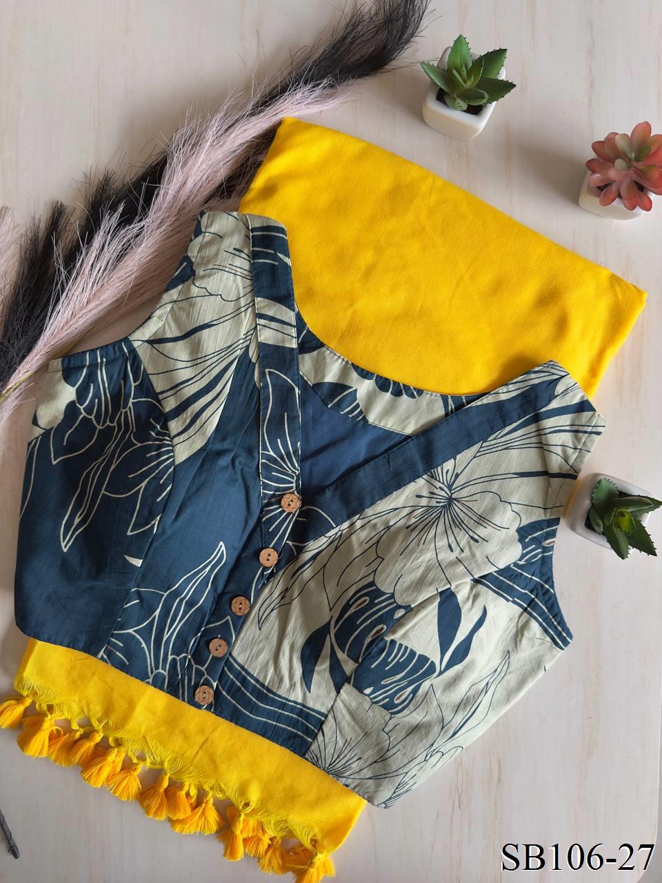 Cotton Silk With Digital Print Saree