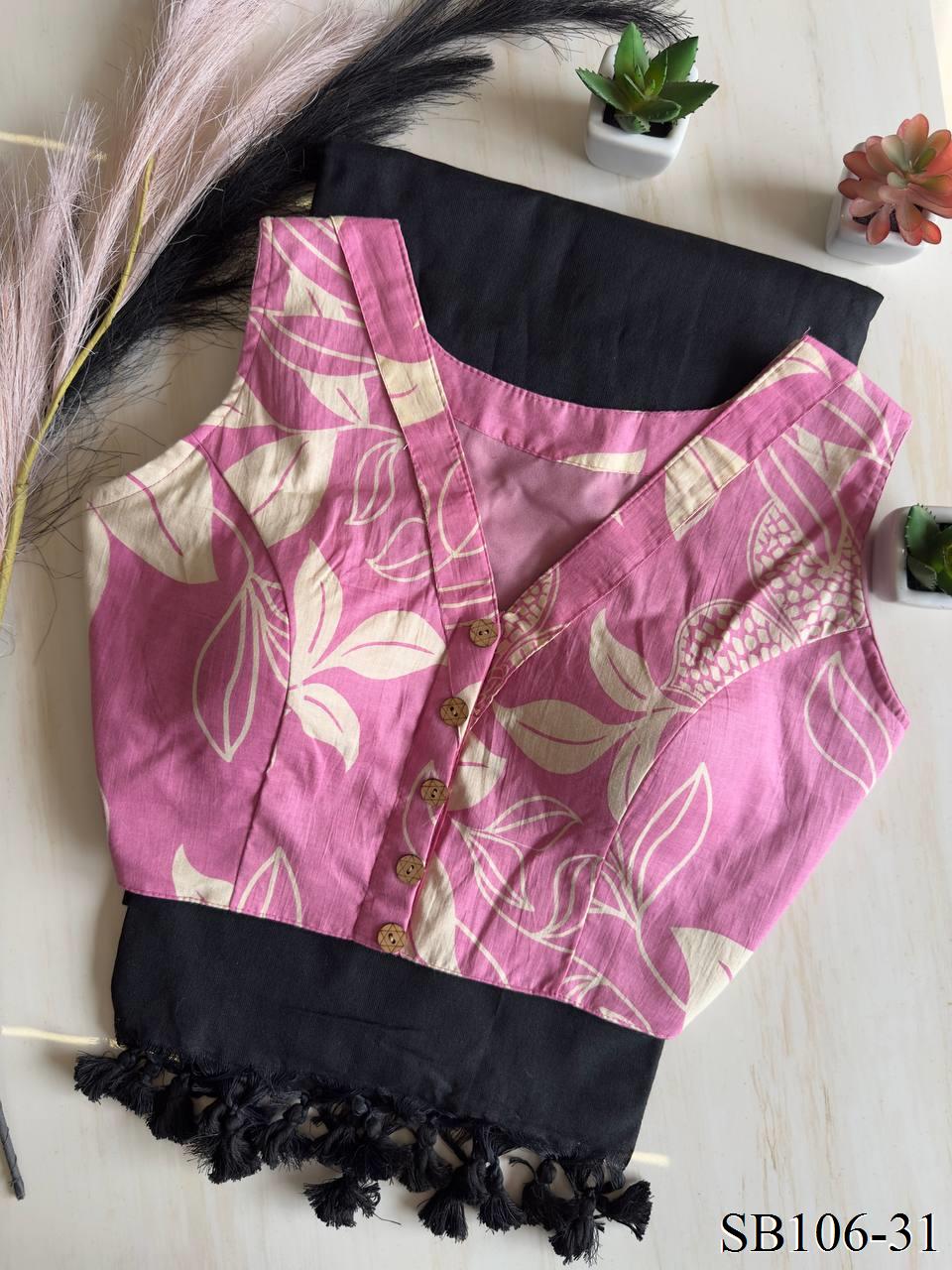 Cotton Silk With Digital Print Saree