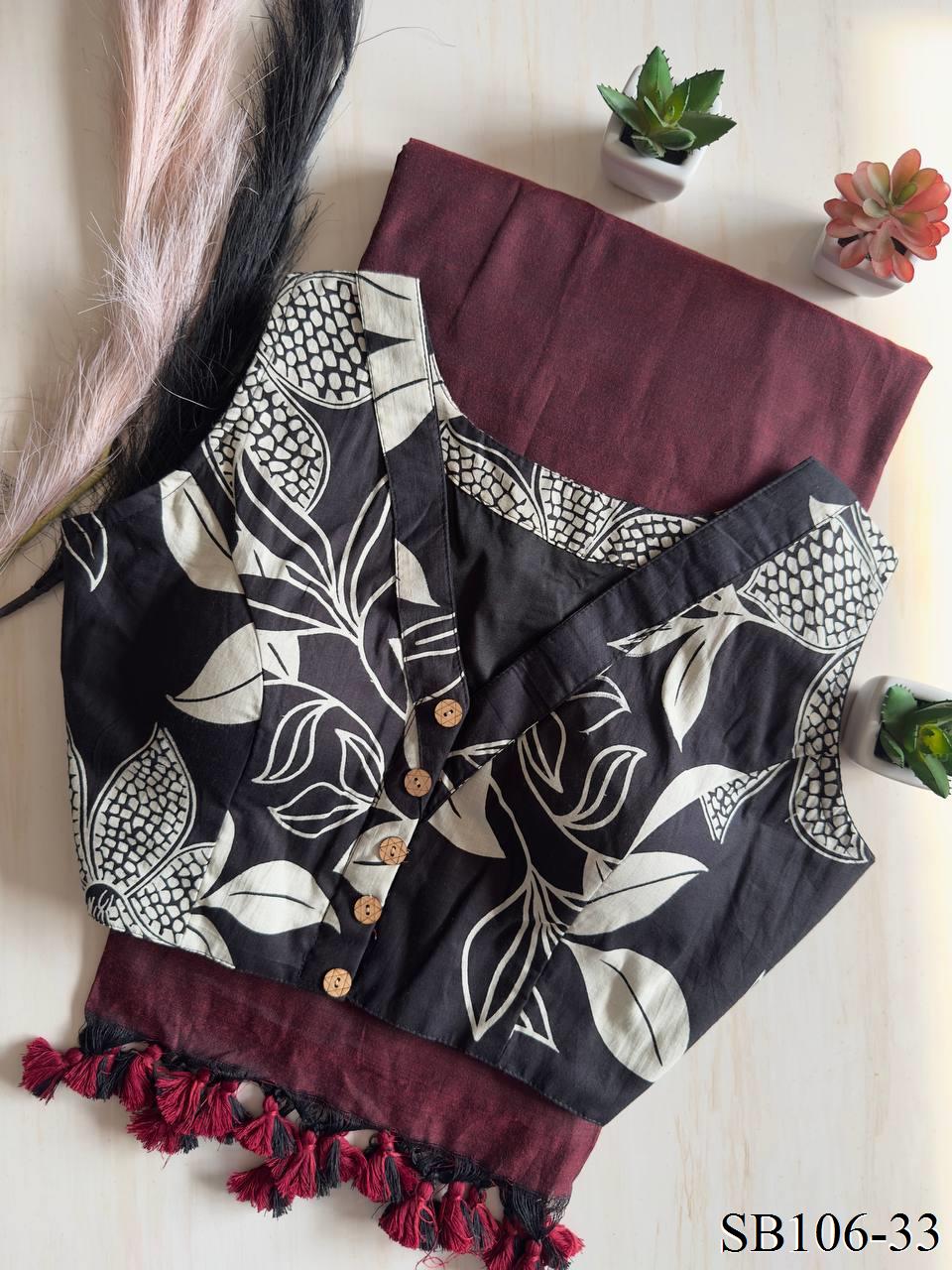 Cotton Silk With Digital Print Saree