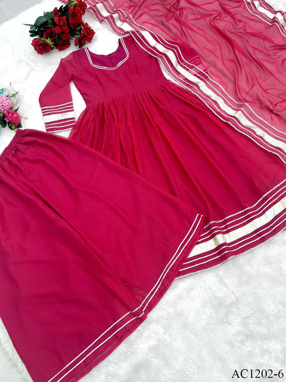 Pink Color Soft & Premium Look Top Plazzo