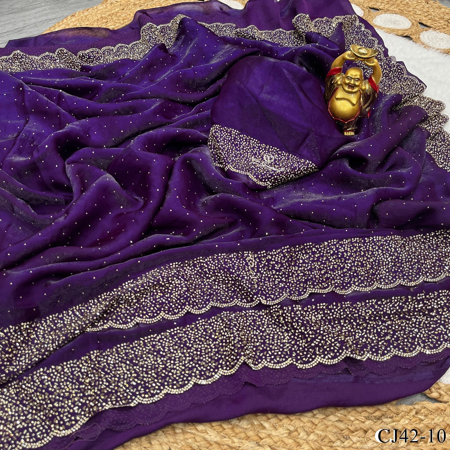 Space Silk With Jarkhan Silk Silk Saree