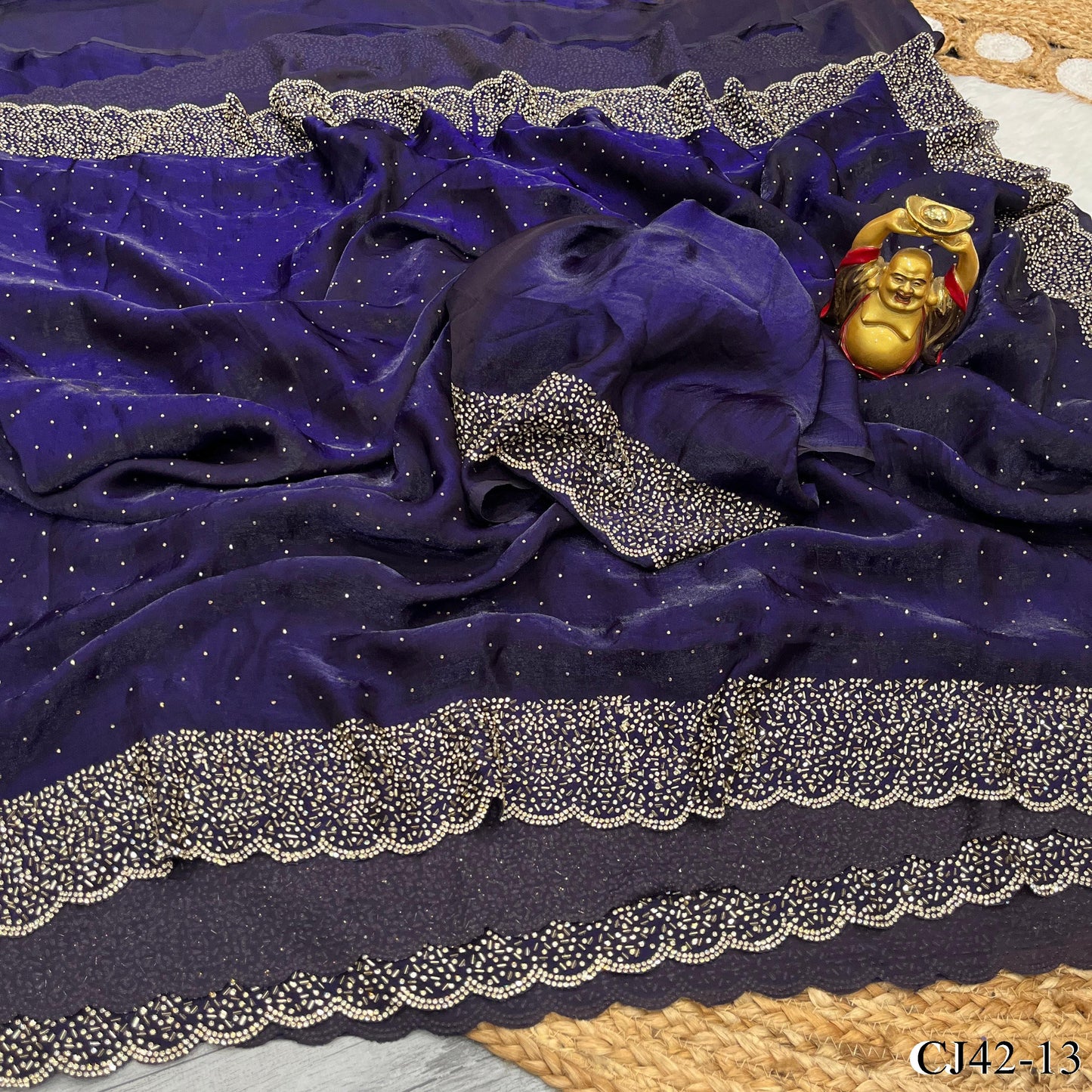 Space Silk With Jarkhan Silk Silk Saree