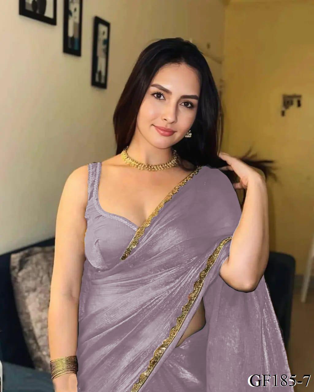 Premium Look Chiffon Frendy Silk Hand Work Saree