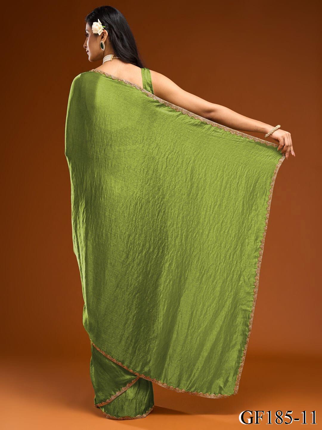 Premium Look Chiffon Frendy Silk Hand Work Saree