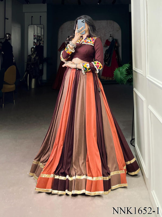 Pure Rayon Fabric With Embosses Design Lehenga