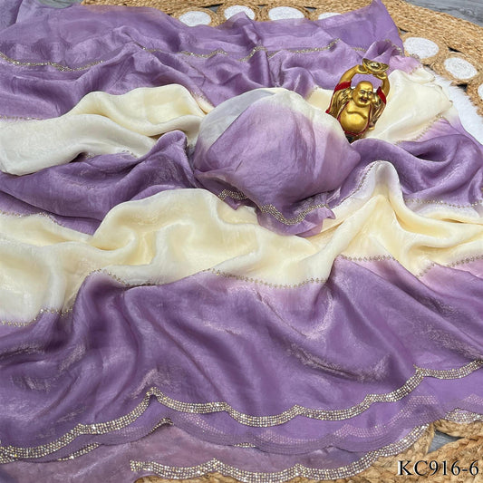 Beautifull Space Silk With Jarkhan Work Saree