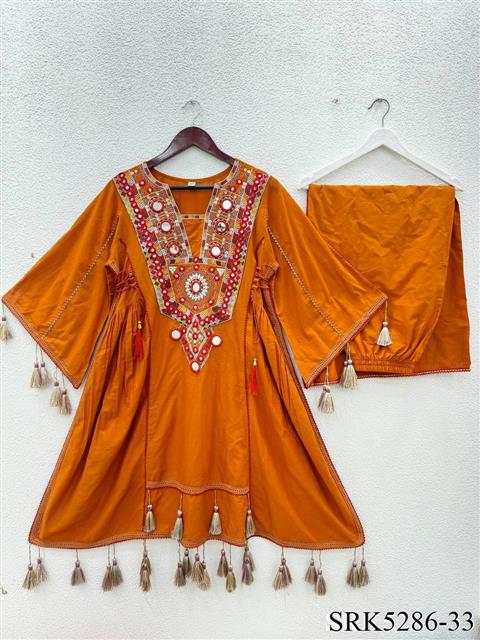 Pure Khadi Cotton Embroidery Sequence work Top Plazzo