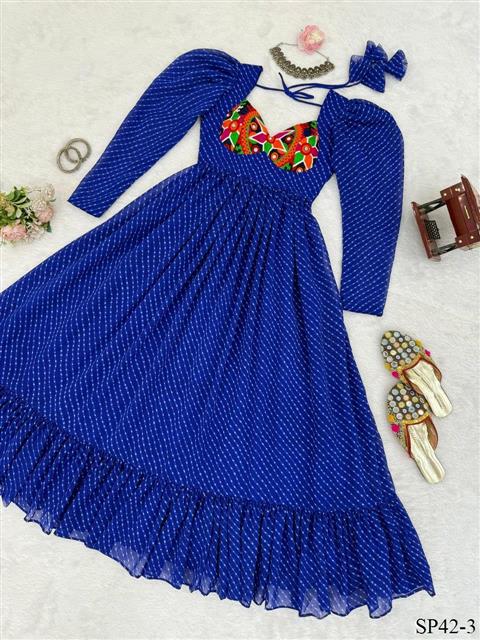 Beautifull Georgette Fabric Digitial Print Work Gown