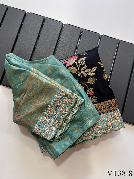 Pure Banarasi Silk With Weaving Flower Design Saree