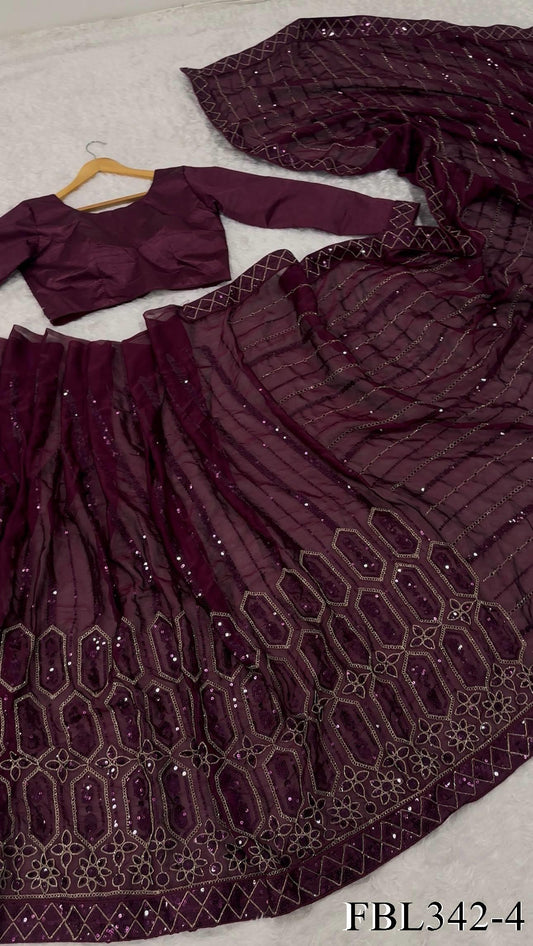 Wine Color Kasturi Silk With Sequience Work Saree