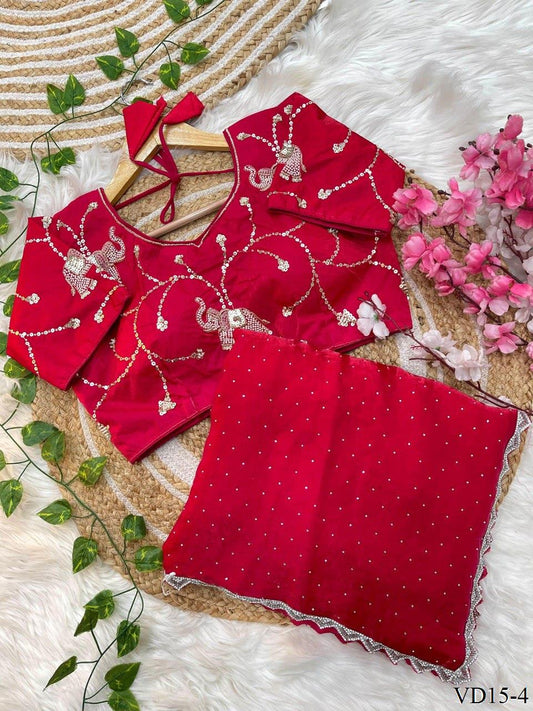 Fendy Sartin Silk Jharkhand Work Saree