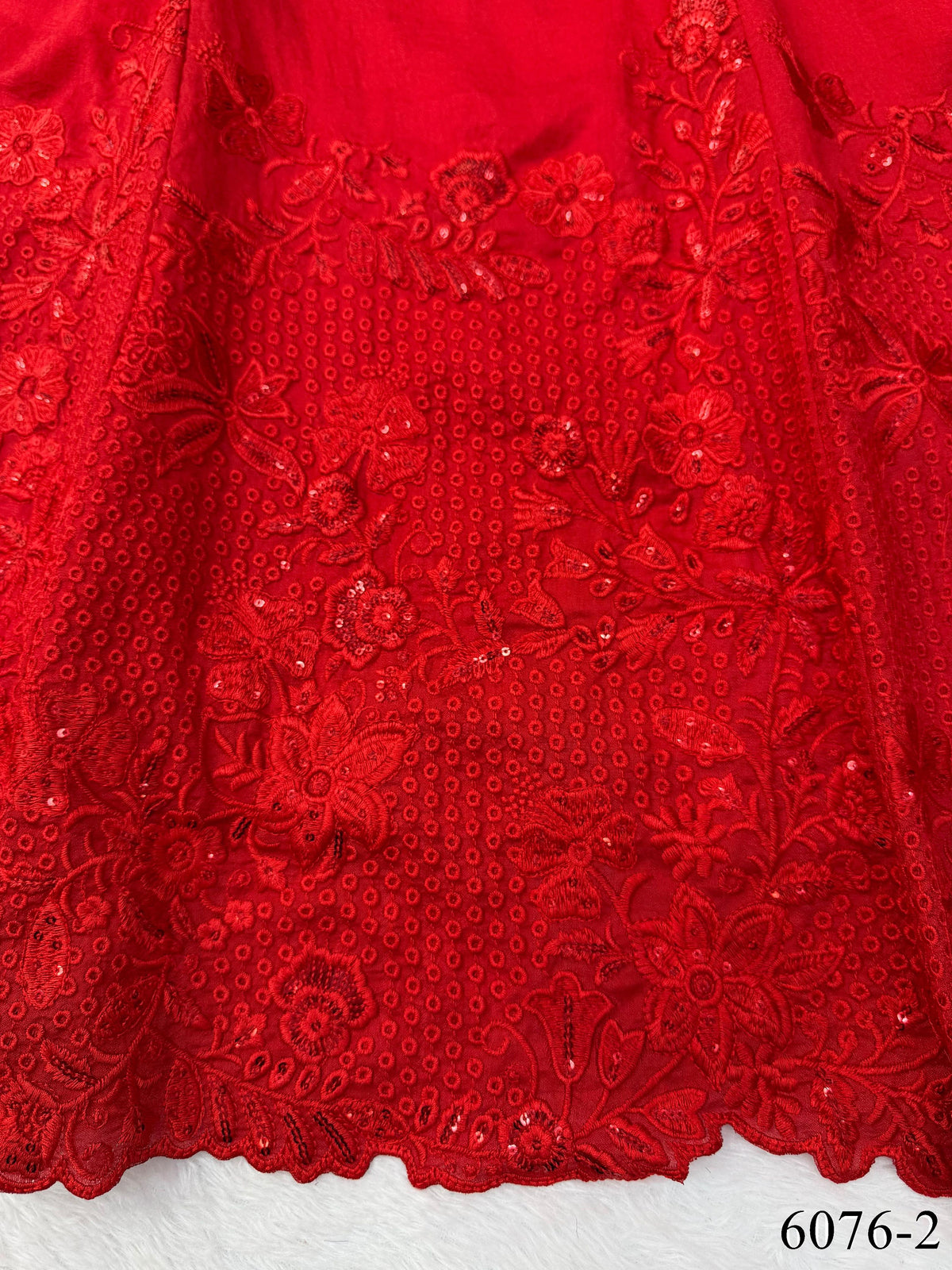 Red Color Vichitra Silk With Sequience Work Anarkali