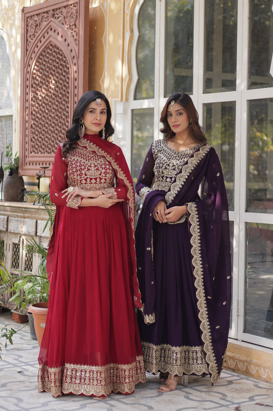 Elegant Embroidered Anarkali Suits for Women – Traditional Indian Ethnic Wear Collection