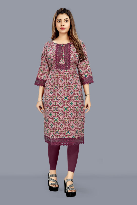 Heavy Soft Imported Print Foil Print Top