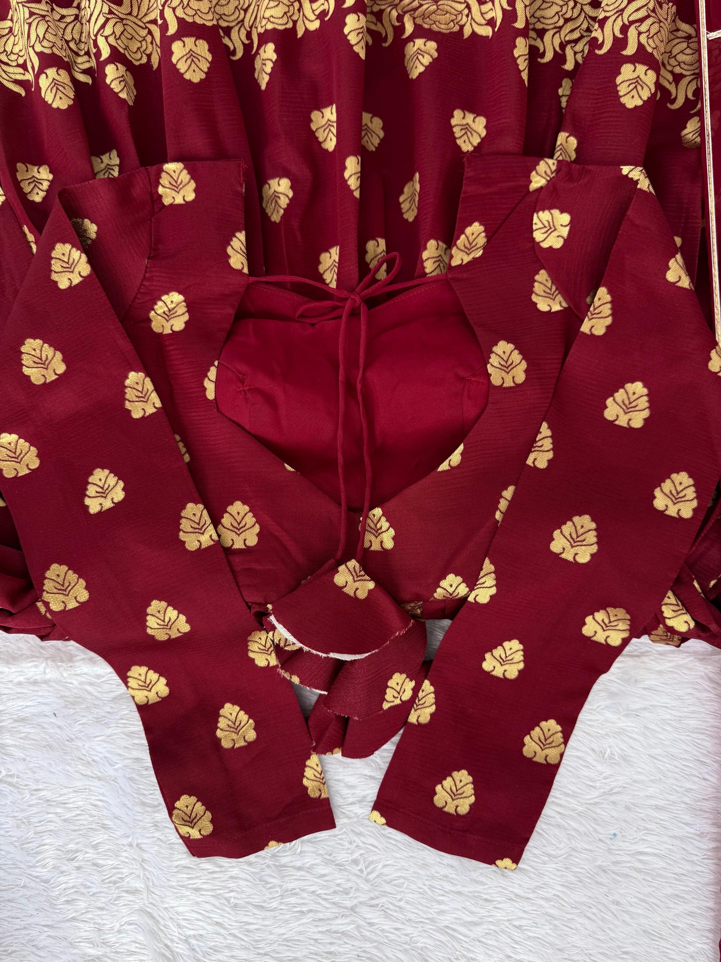 BEST ANARKALI GOWN WITH JAQUARD WEAVING IN MAROON COLOR