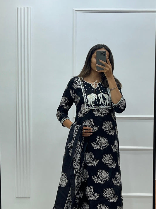 Beautifull Reyon Embroidery Work Top