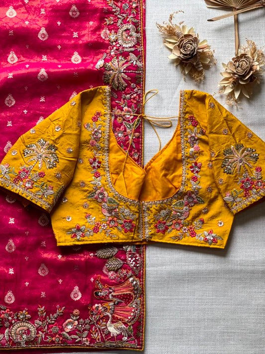 Premium Dola Silk Coding Sequence Work Saree