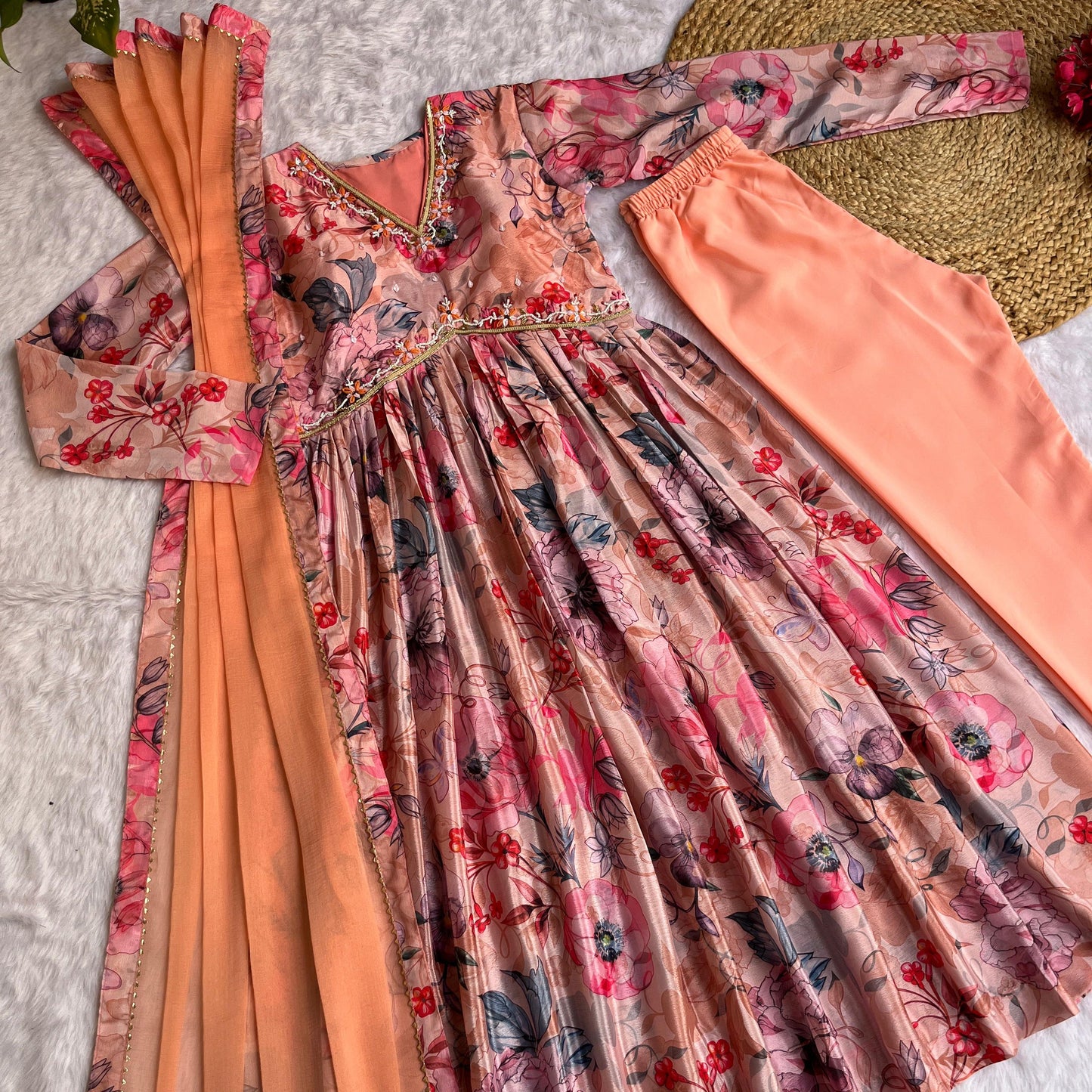 Super Selling Handwork Alia Cut Gown