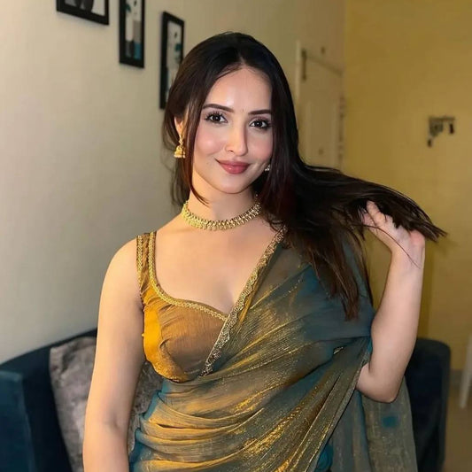 Bollywood Varsha Rekhte Rich Chifron Fendy Soft Fabric Party Wear Saree