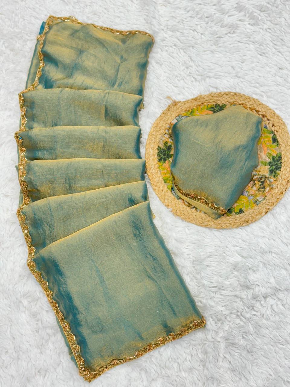 Bollywood Varsha Rekhte Rich Chifron Fendy Soft Fabric Party Wear Saree