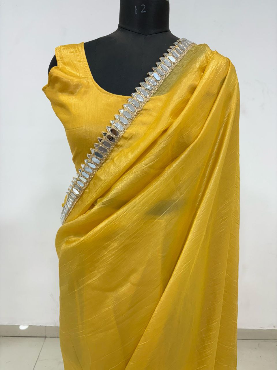 READY TO WEAR YELLOW SAREE FOR HALDI RASAM
