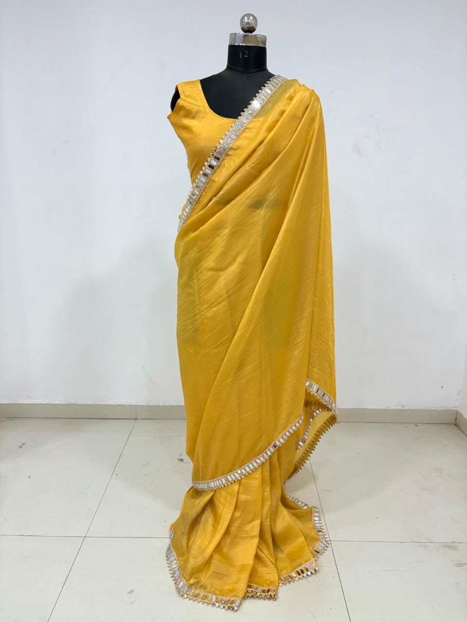 READY TO WEAR YELLOW SAREE FOR HALDI RASAM