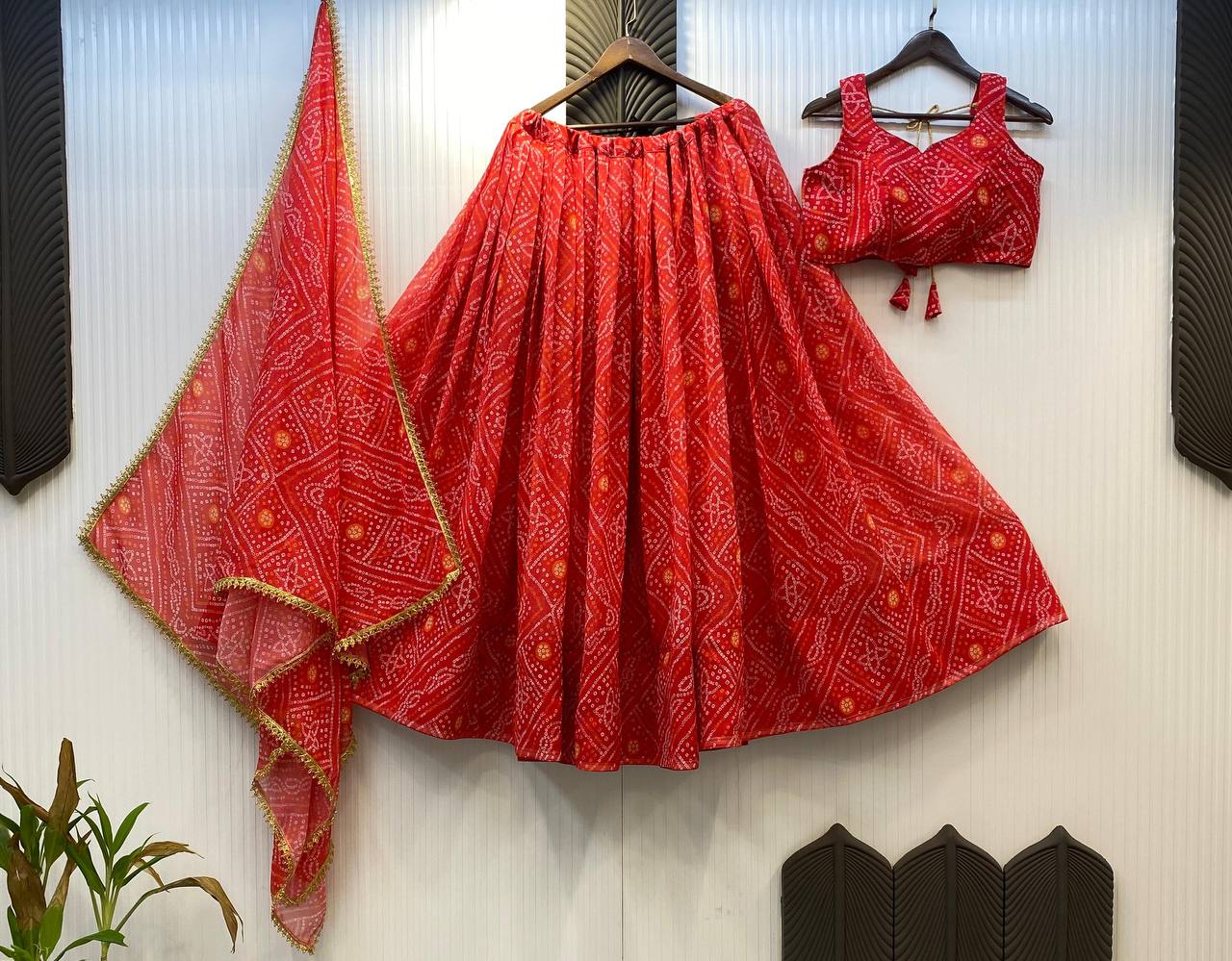 Special Printed Georgette Print Work Lehenga