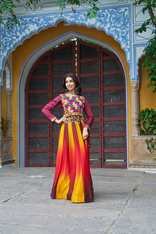 Navratri Special Kutchi Work Lehenga Set