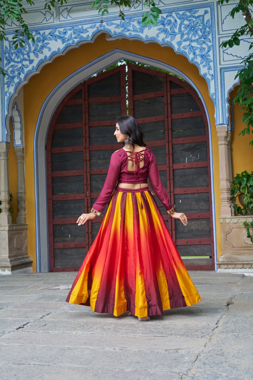 Navratri Special Kutchi Work Lehenga Set