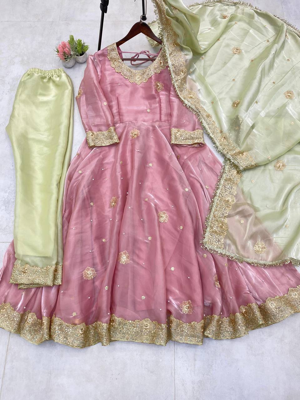 Embroidery Sequence Work With Jimmy Chhu Top Pent