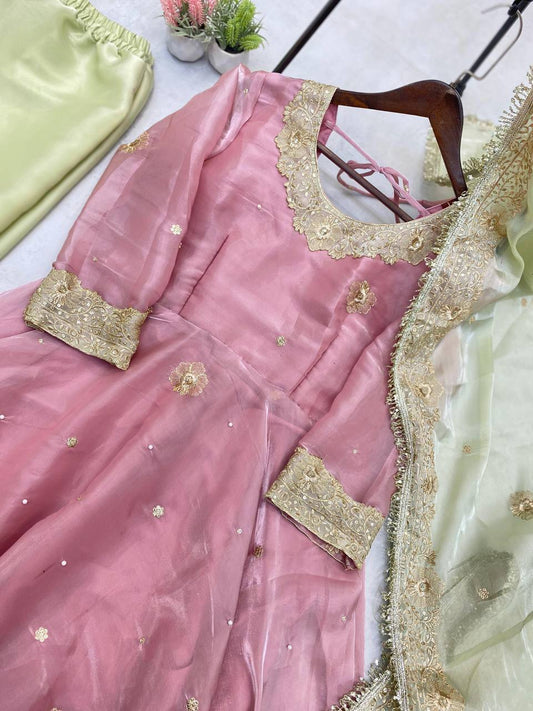 Embroidery Sequence Work With Jimmy Chhu Top Pent