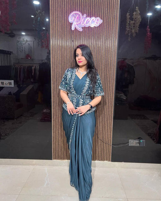 Ready To Wear Georgette Koti Saree