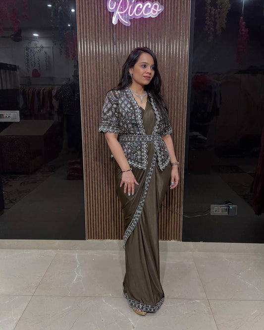 Ready To Wear Georgette Koti Saree