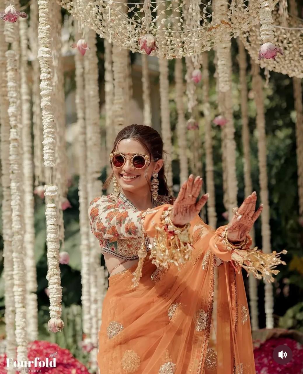 Wedding Special Embroidery Lace Border Butterfly Net Saree