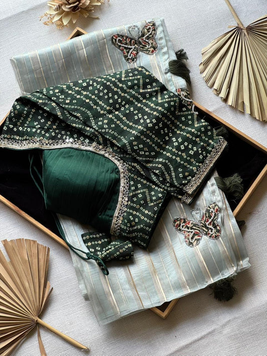 Pure Soft Class Tissue Silk Handwork Saree
