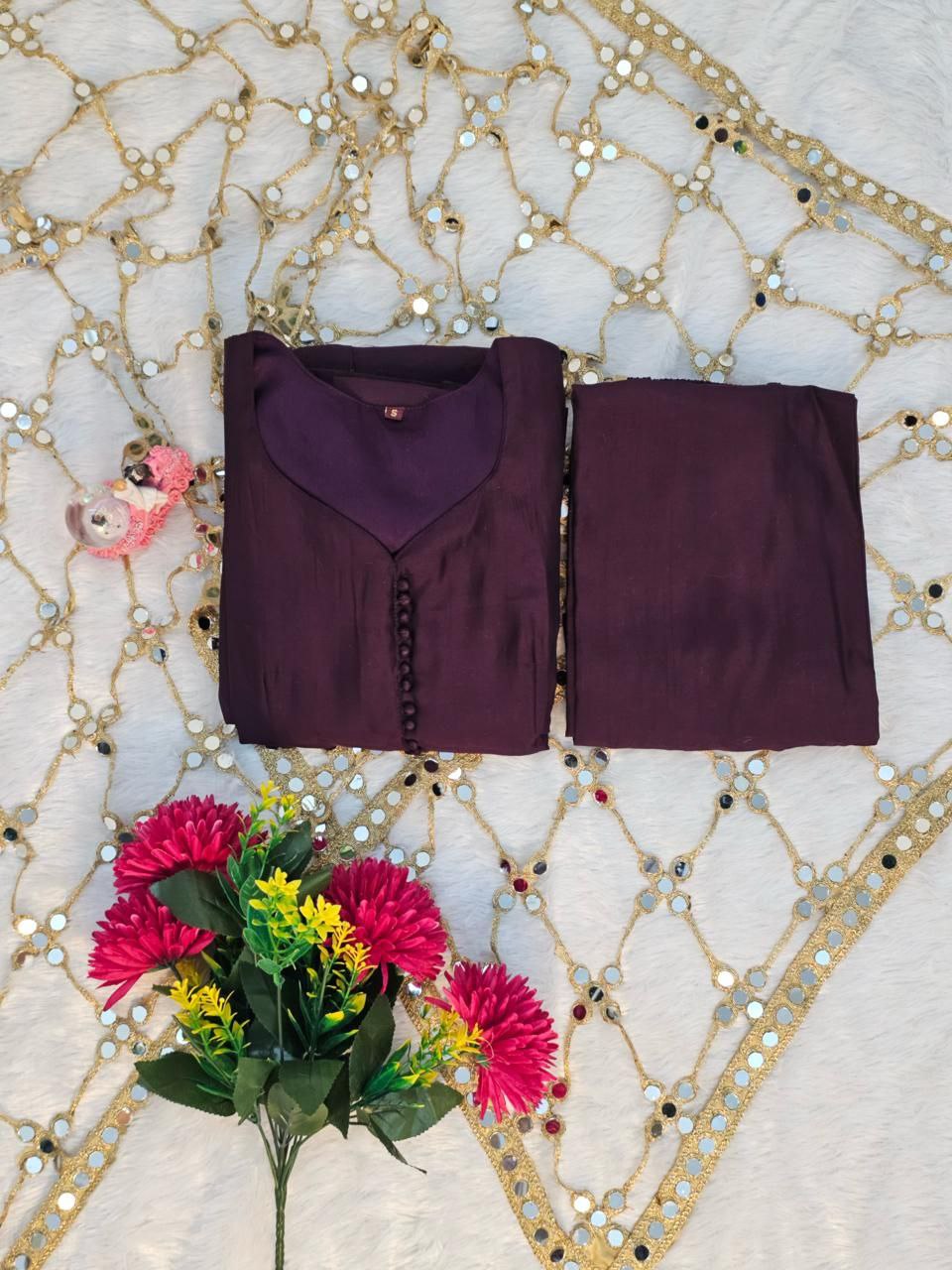 Beautifull Roman Silk With Fancy Color Anarkali Set