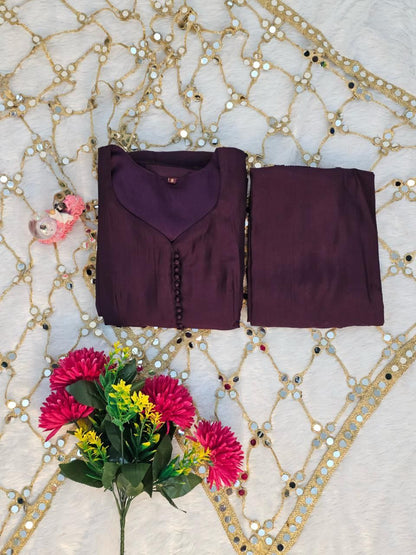 Beautifull Roman Silk With Fancy Color Anarkali Set