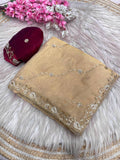 Beautifull Khatli Brits Work With Fendy Satin Silk Saree