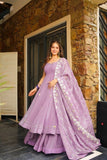 Beautifull Crunchy Chiffon Wth Beautifull Hand Work Anarakli