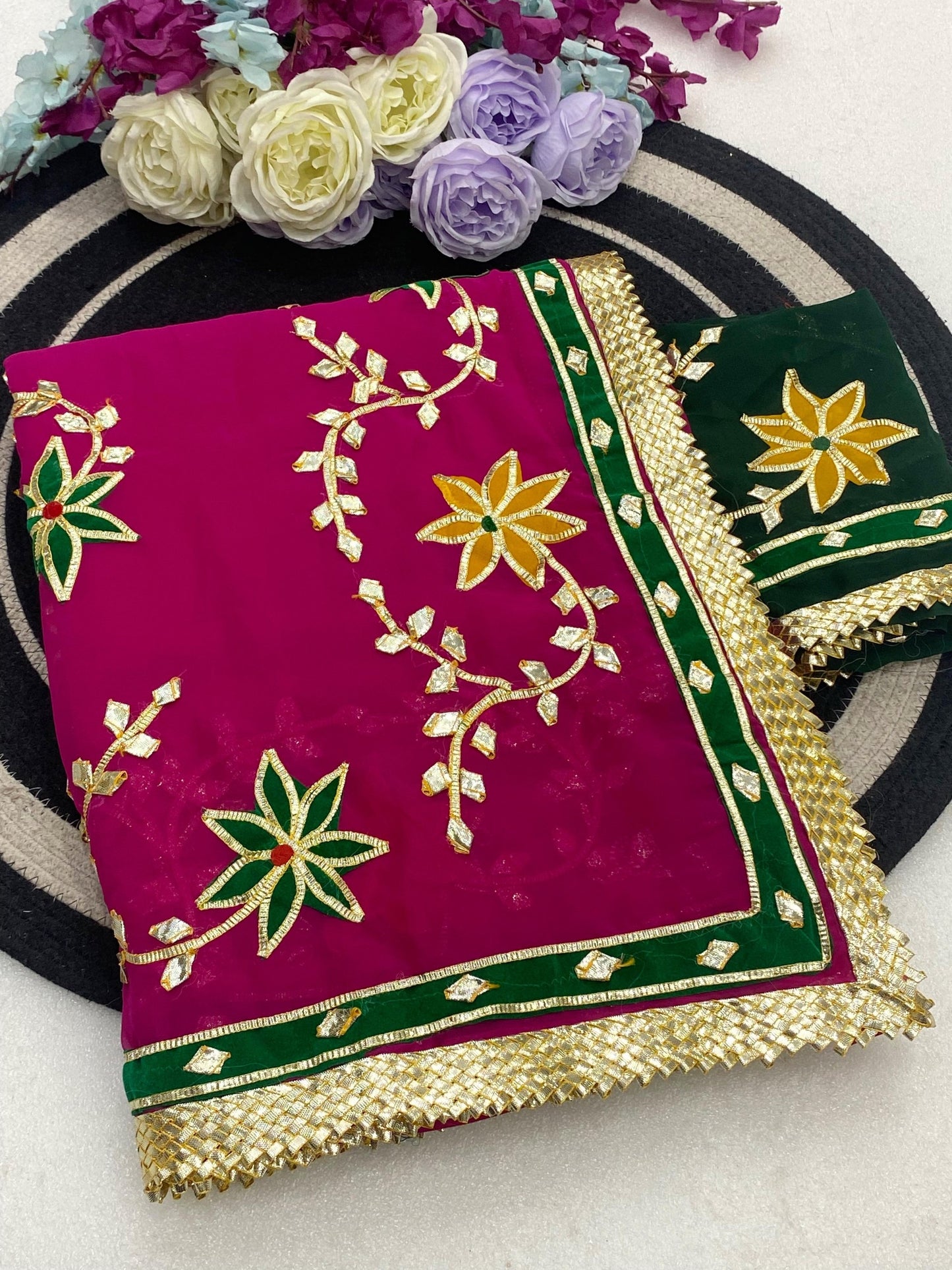 Soft C*C Georgette Gotta Work Saree