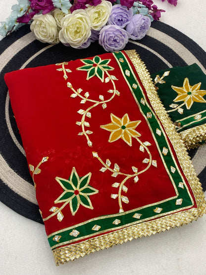Soft C*C Georgette Gotta Work Saree