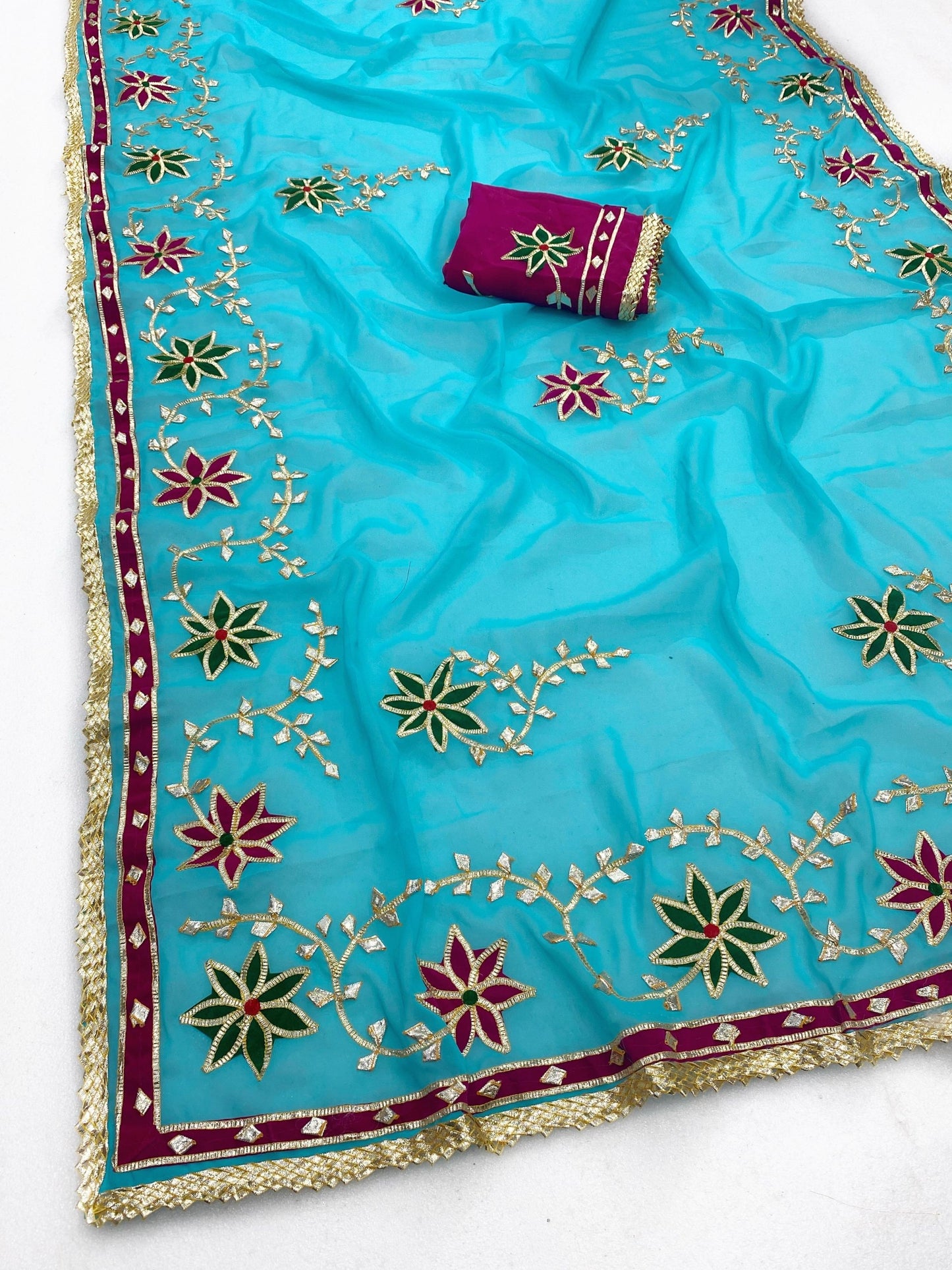 Soft C*C Georgette Gotta Work Saree